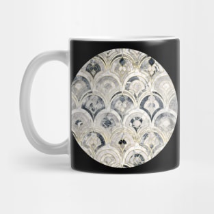 Monochrome Art Deco Marble Tiles Mug